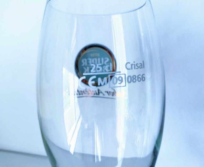 Copo de cerveja em vidro Super Bock Green coleção