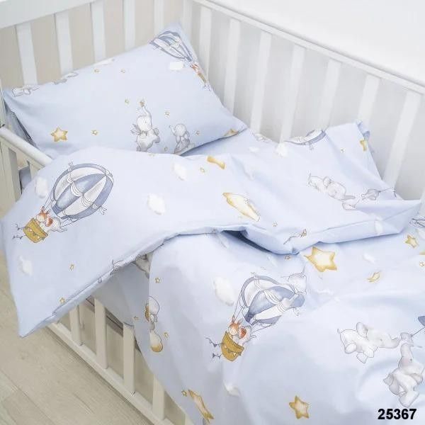 Дитяча постіль в ліжечко, тканина Ранфорс (бавовна 100%)