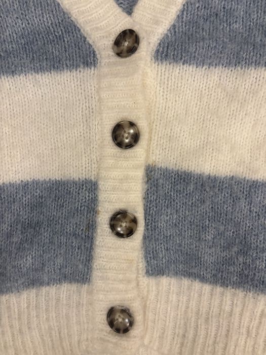 sweter w paski kardigan pull and bear z guzikami XS