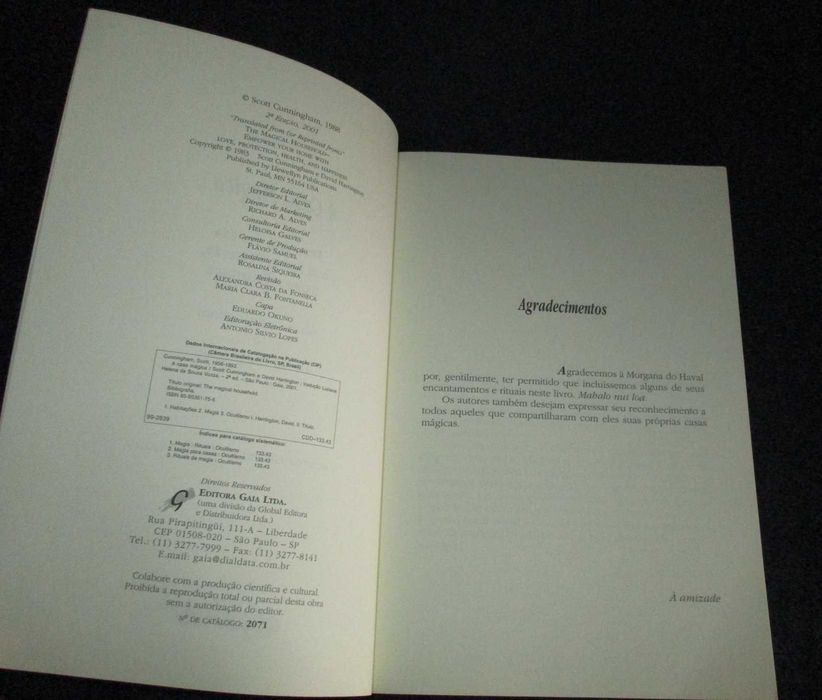 Livro A Casa Mágica Scott Cunningham
