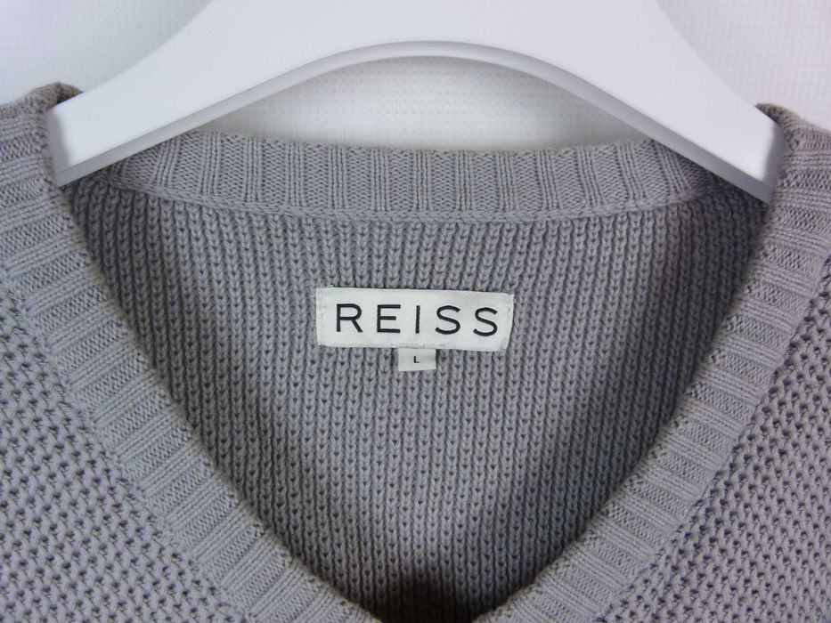 Reiss męski szary sweter bawełna / L