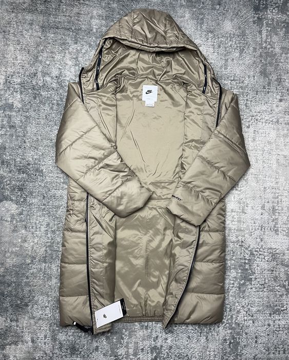 Kurtka Puchowa Nike Dłuższa Khaki S *NOWA*