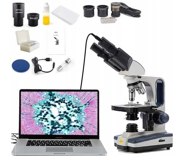 Mikroskop optyczny laboratoryjn SWIFT SW350B40x-2500x okulary10x i 25x