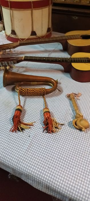 Lote de Instrumentos Musicais Antigos
