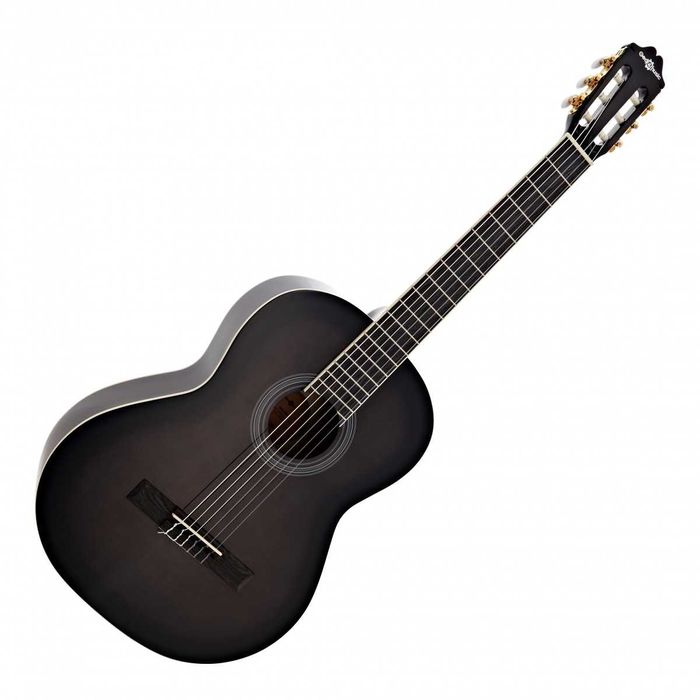 Guitarra Clássica Deluxe da Gear4music, Trans Black  adulto