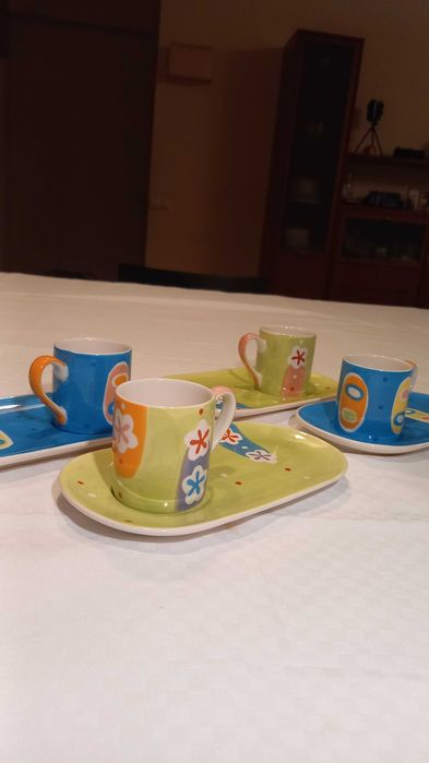 Conjunto 4 chavenas de café - Loja do Gato Preto