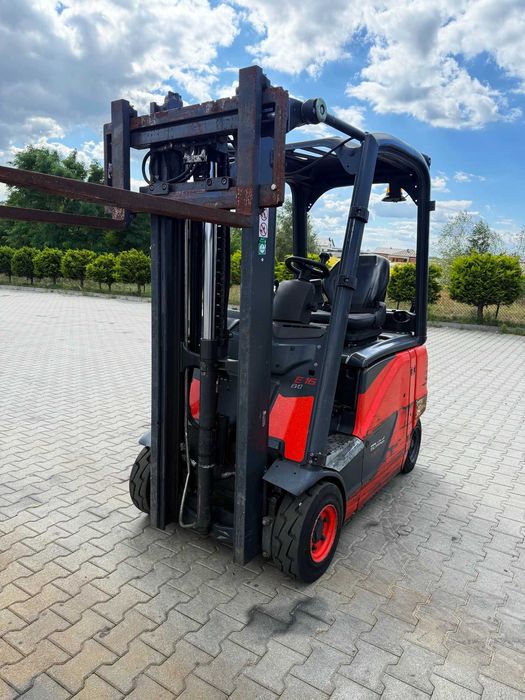 wózek widłowy elektryczny LINDE E16PH-02 Evo 2018r wolny skok + przesuw boczny