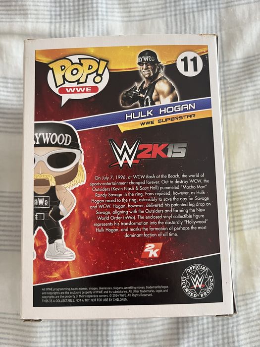 Funko Pop Hulk Hogan exclusivo + postal assinado