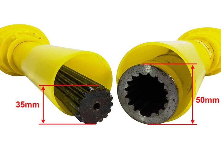 Wałek przekaźnika mocy WOM *rurowy* * frezowany* - DOSTAWA-