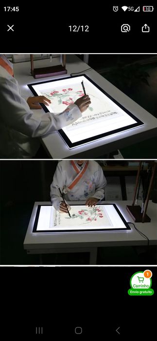 Mesa led para desenho