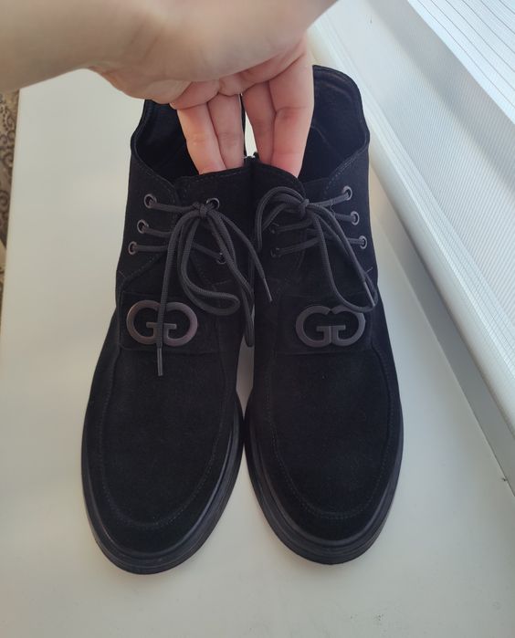 Весняні ботинки сапожки замш