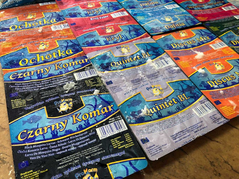 Pokarm mrożony dla ryb ochotka wodzień artemia inne