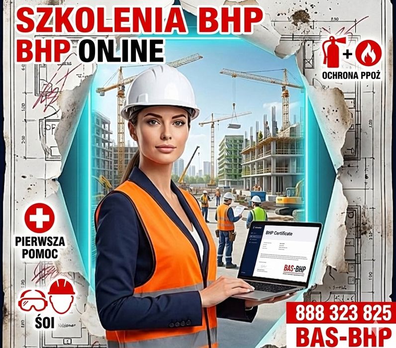 Szkolenia bhp.  Usługi bhp. Usługi ppoż. Audyty bhp.