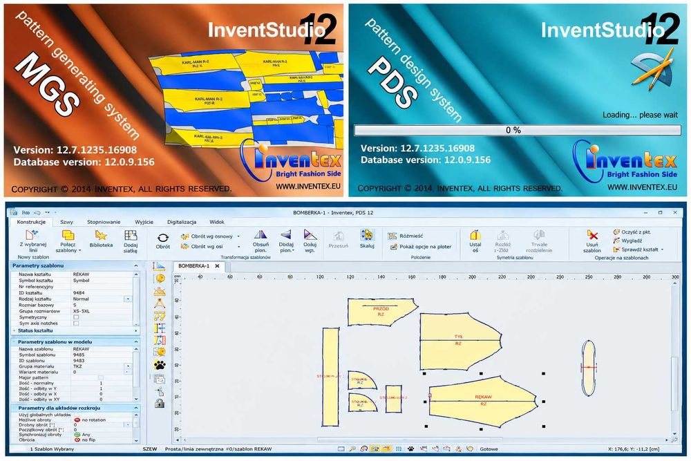 InvenTex  v12 SQL  CAD/CAM do konstrukcji odzieży-sprzedam