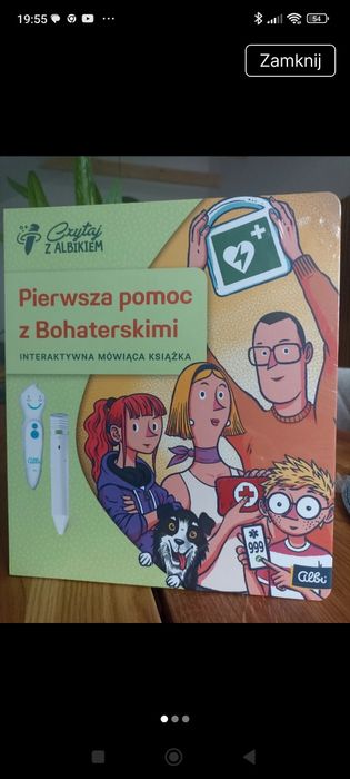 Czytaj z Albikiem Albik Albi książka Pierwsza pomoc z Bohaterskimi