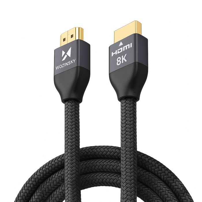 Wozinsky kabel HDMI 2.1 8K 60 Hz 48 Gbps / 4K 120 Hz / 2K 144 Hz 3 m srebrny (WHDMI-30)