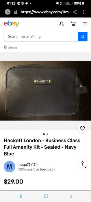 Чоловічий несесер"HACKETT  LONDON"