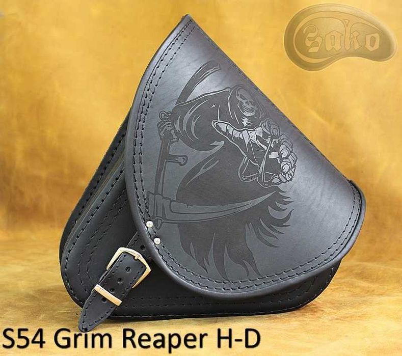 Sakwa skórzana motocyklowa S54 KOSTUCHA H-D harley softail