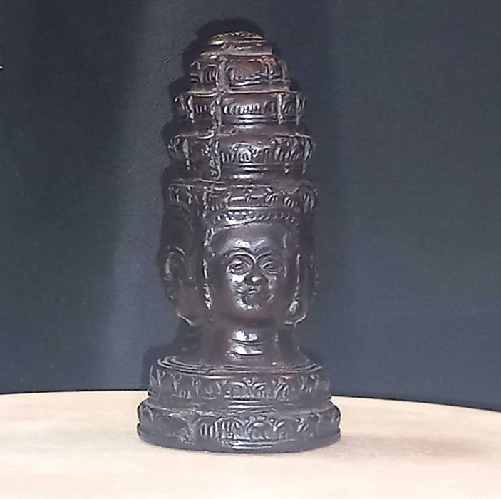 Escultura vintage de Buda 4 Faces, Decoração Espiritual Zen para Casa