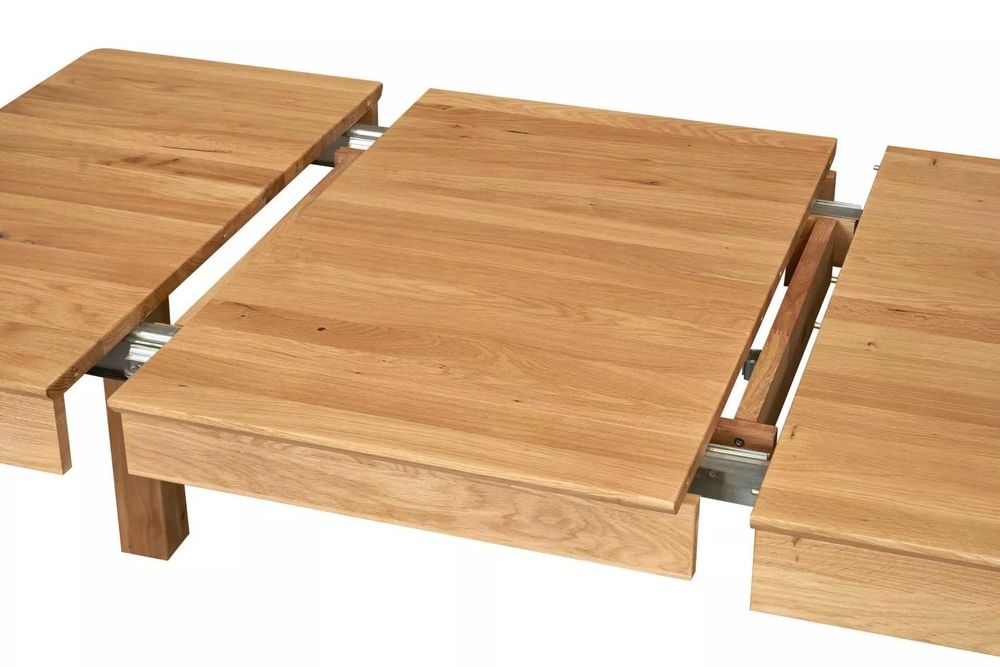 STÓŁ ROZKŁADANY DREWNIANY 80x80-130 Lite drewno dębowe BGM24.pl B 8706