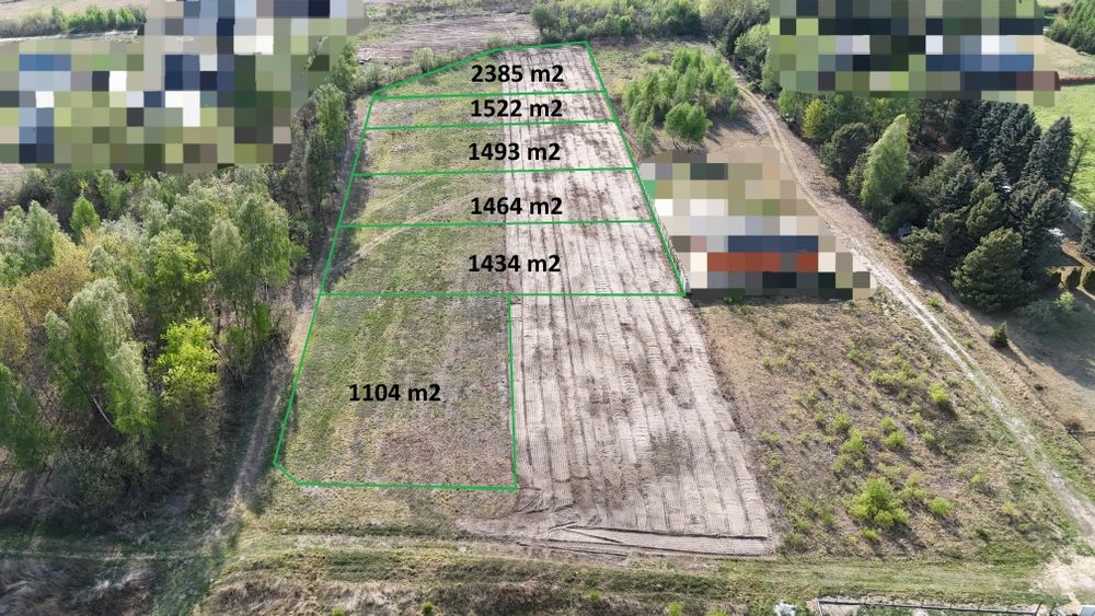 Działka 1104m2 z możliwością zabudowy