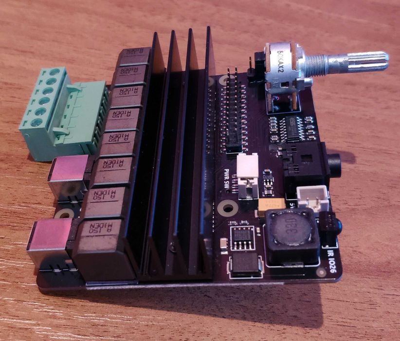 Звукова плата для Raspberry Pi з 2x100W підсилювачем SupTronics X450