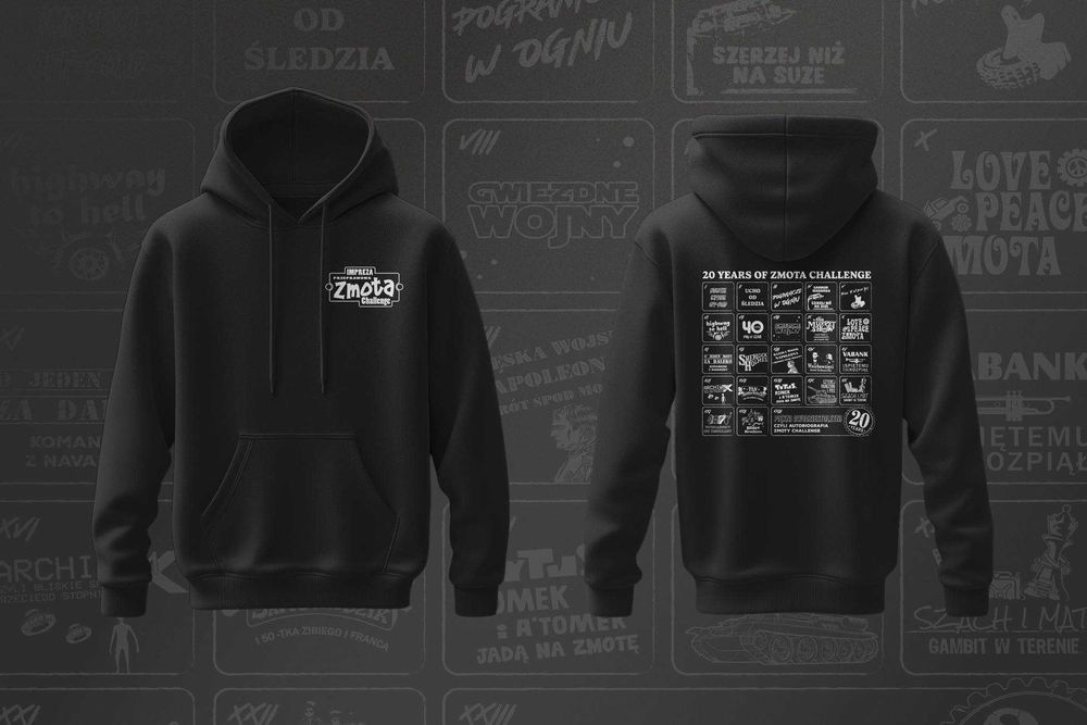 Bluza z kapturem z kultowego rajdu Zmota Challenge