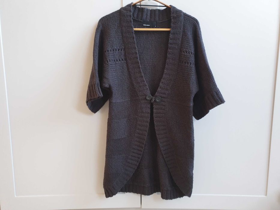 Ciemnoszary szary sweter kardigan Vero Moda M 38