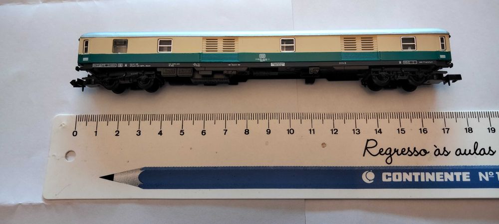 #6001- Carruagem Passageiros DB 175 mm- Comboio Escala N
