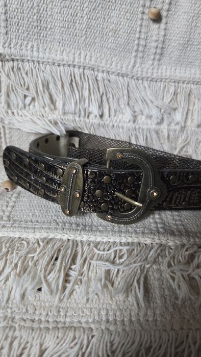 Pasek damski metalowy