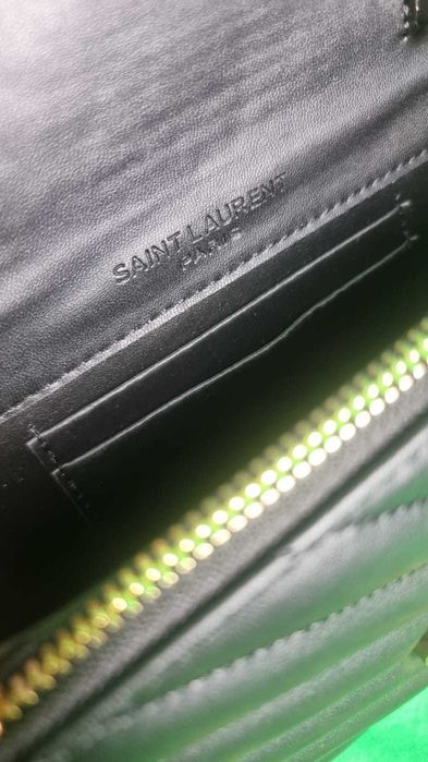 Torebka damska ysl torba listonoszka na lancuszku zlotym Premium