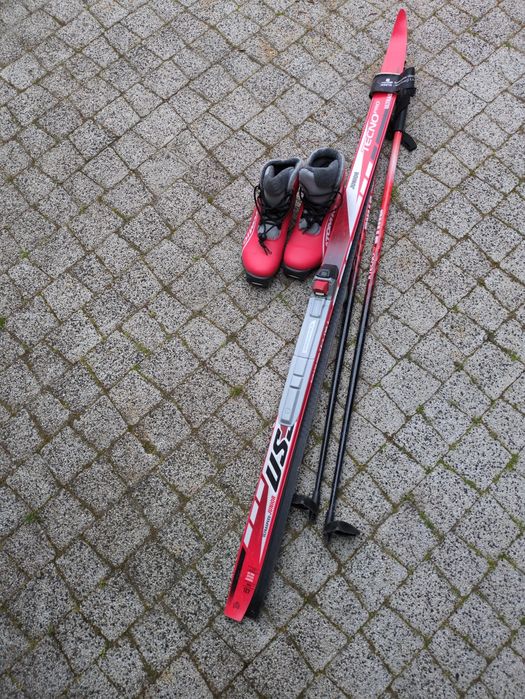 Narty biegowe dziecięce 127 komplet