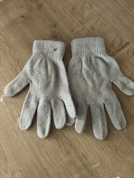 Piękne niebieskie rękawiczki