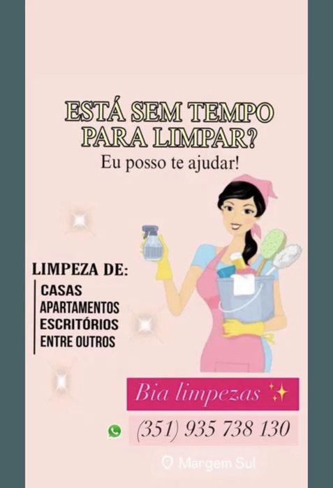 Limpezas casas, escritorios, pos obra e muito mais