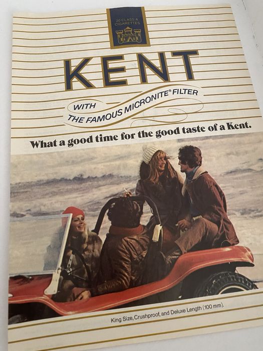 Anúncio Vintage de Cigarros Kent - 1972