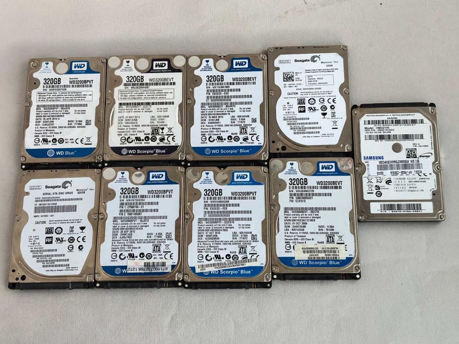 Жесткй диск WD Samsung Seagate 320 ГБ sata 2.5
