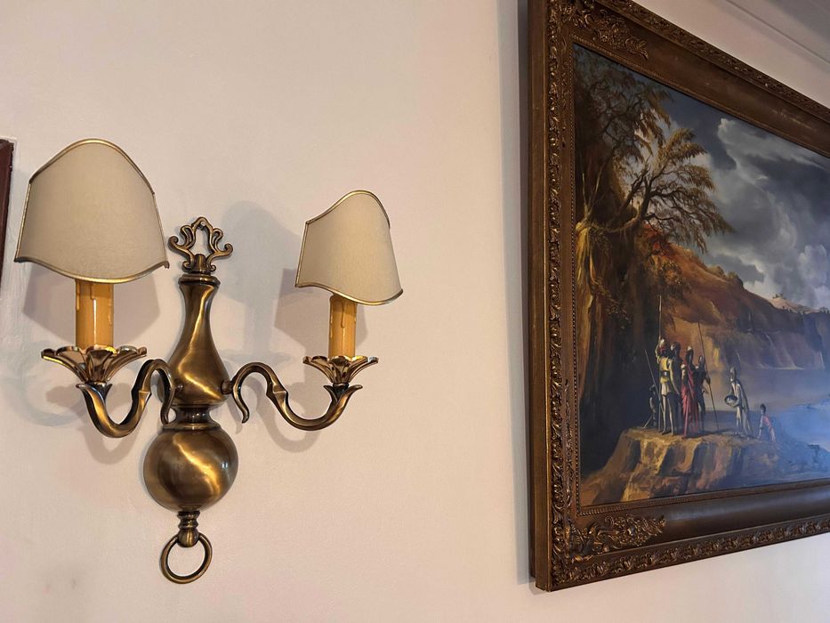 Par de apliques / candeeiros de parede Vintage