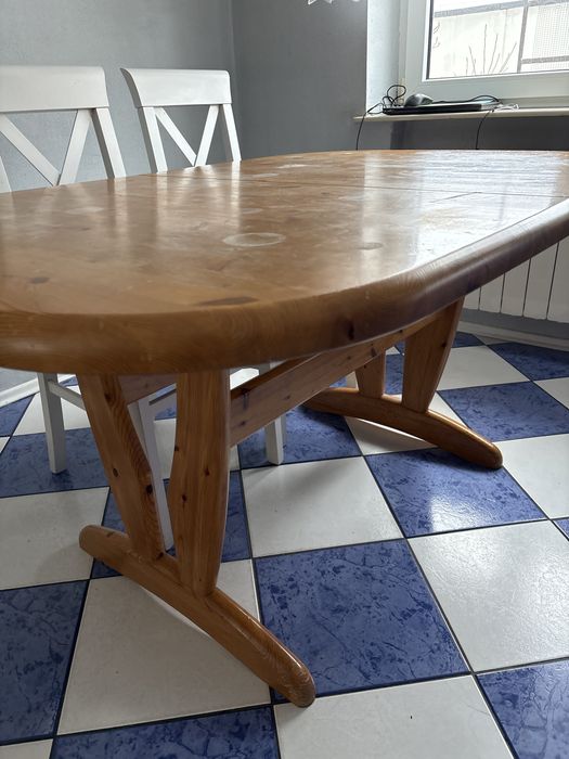 Stół sosnowy, rozsuwany