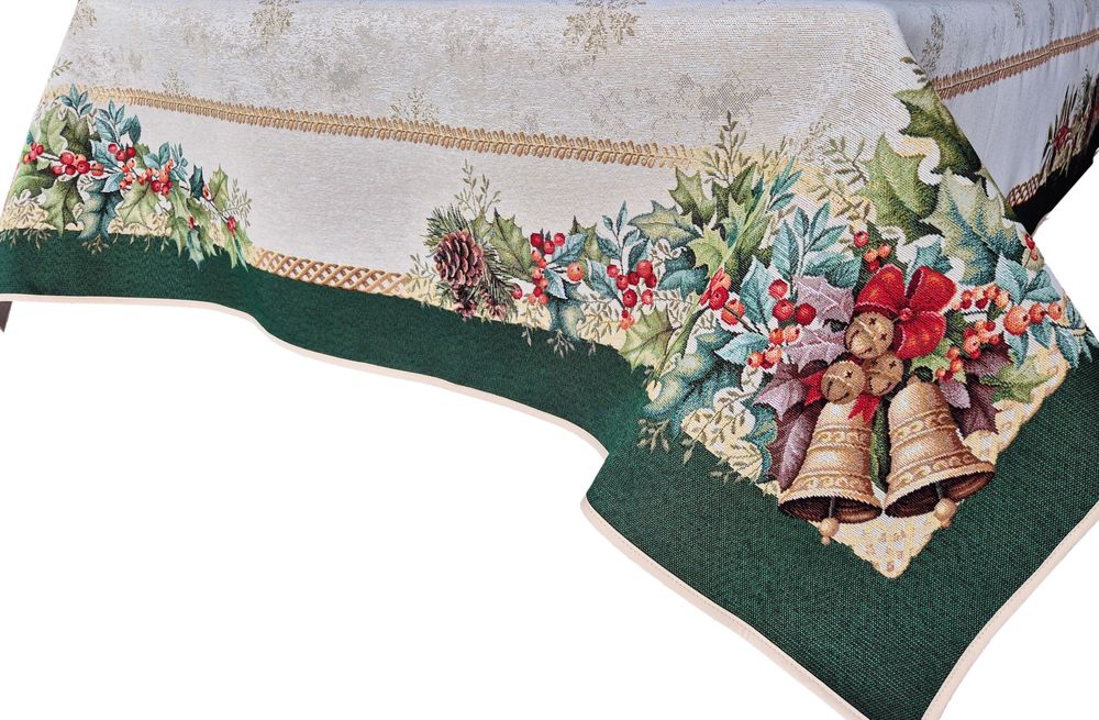 Obrus świąteczny 140x240 cm gobelinowy 1386VE