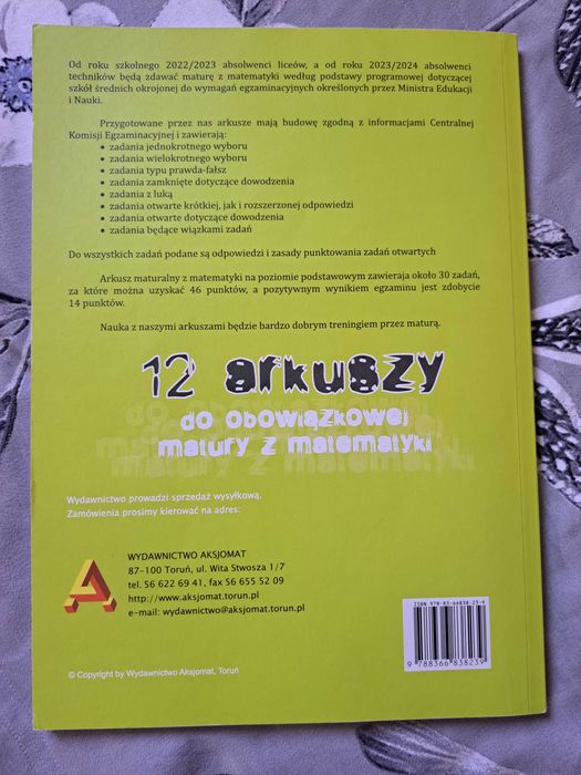 Arkusze maturalne z matematyki