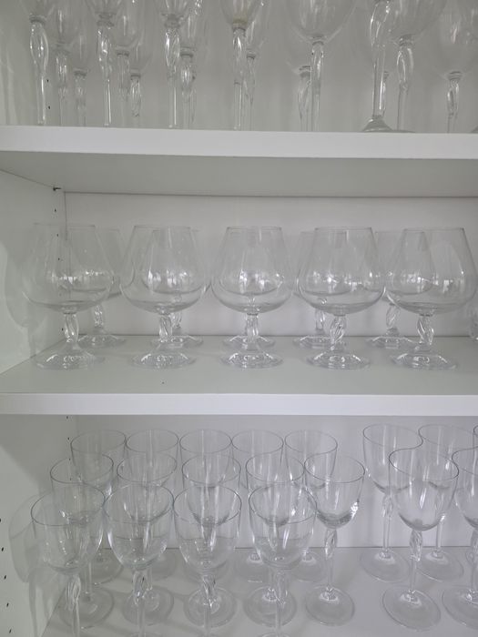 Conjunto copos de cristal