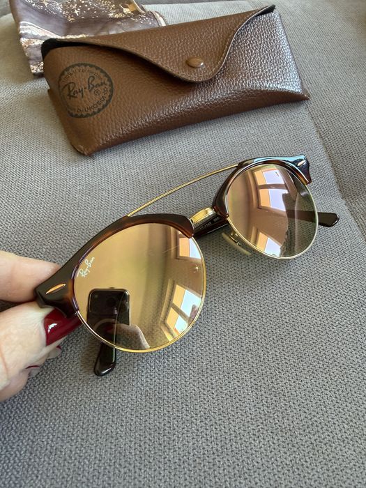 Okulary Ray ban brązowe