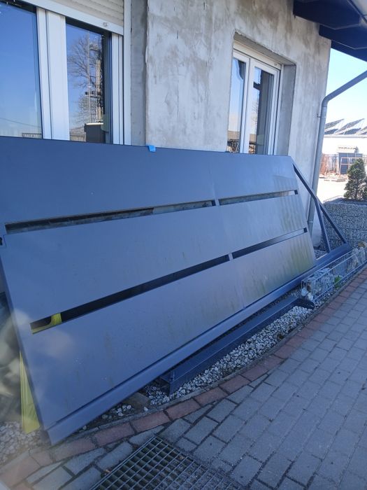 Brama przesuwna L3.8m×H1.46m gtlrafit profil