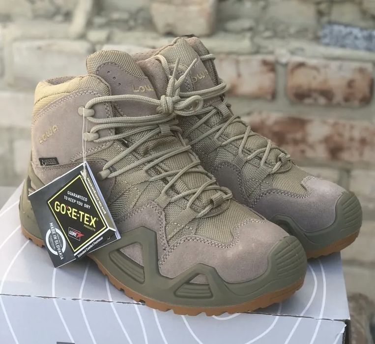 Треккинговые ботинки LOWA Zephyr GTX MID TF Coyote GORE-TEX | Военные берцы | Живые фото