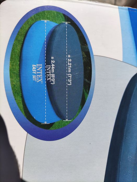 Cobertura de piscina insuflável da Intex- diâmetro 2,21m