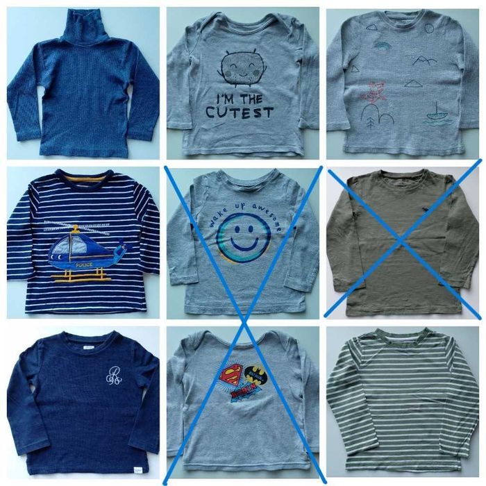 Реглан, водолазка, світшот George M&S 1-6 років, недорого