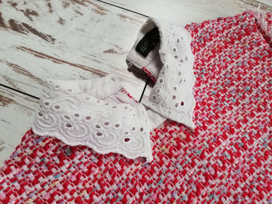 Bluzka z haftowanym kołnierzem, koszula