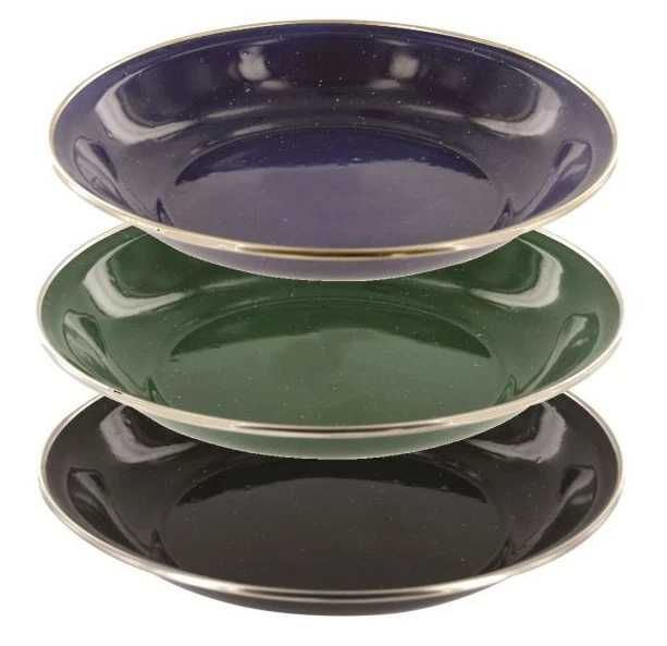Conjunto de utensílios de campismo esmaltados + utensílios Primus