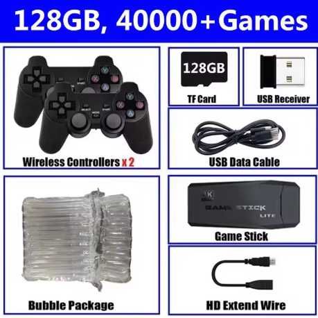 Consola retro com 20000 ou 40000 Jogos / Comandos Sem fios