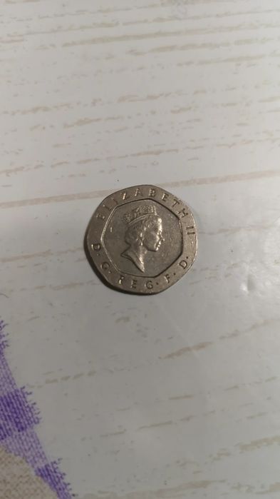 Moeda 20 pence Elizabeth II